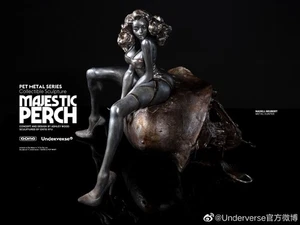 UNDERVERSE Ashley Madera Mascota Metal Majestuosa Percha Arte Limitada Escultura Nuevo Stock - Imagen 1 de 9