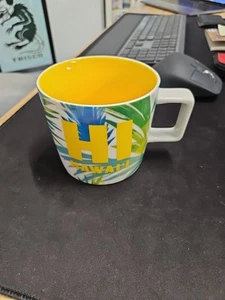 STARBUCKS Hawaii  Mug 14 Oz 2016 Large Ceramic Cup Tea Palm Trees - Picture 1 of 1