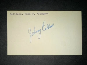Phillies años 60: Johnny Callison, firmado 3x5, fallecido en 2006 - Imagen 1 de 1