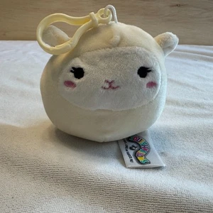 Retired Squishmallow Clip Open Eyed Sophie the Lamb 3.5” Plush Keychain RARE HTF - Picture 1 of 11