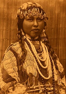 Wishham Bride 22x30 Edward S. Curtis arte nativo americano edición numerada a mano - Imagen 1 de 1