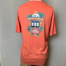 Tommy Bahama T-Shirt Men's L, XL,  2XL, 3XL, Short Sleeve "Winning Catch" Pink