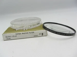 Tiffen Series 9 Photar Close-Up 3 Plus-3 Diopter Drop-In Lens Filter w/ Case - Picture 1 of 4
