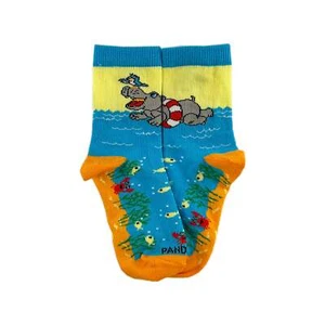 Swimming Hippos Socks from the Sock Panda (Ages 3-7) - Picture 1 of 8