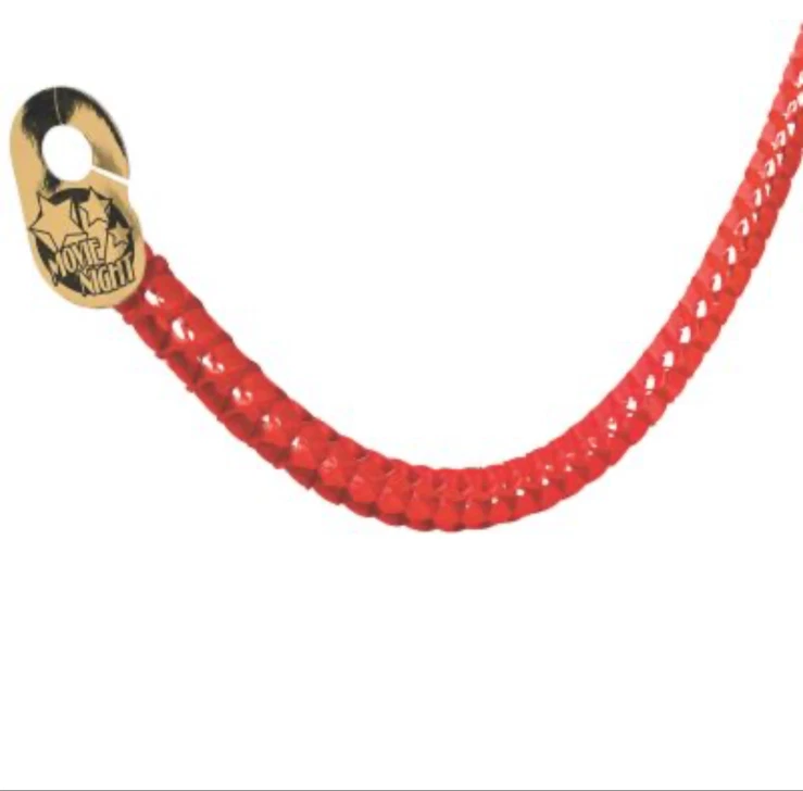 Oriental Trading 6 pies Cuerda de puerta roja y dorada de noche de cine Foto 1 de 1