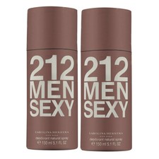 New Carolina Herrera 212 Men Sexy 150ml Perfumed Body Spray Deodorant Mist Men