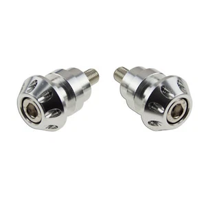 10mm Slider CNC Silver For Kawasaki Ninja Shooter Swingarm Stand Spools Lift - Picture 1 of 2