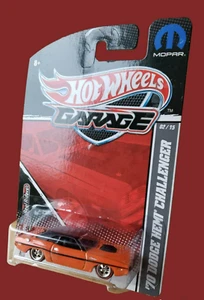 MOPAR Hot Wheels GARAGE '70 Dodge "HEMI"" Challenger 2/15 naranja pilotos reales 1:64 - Imagen 1 de 14