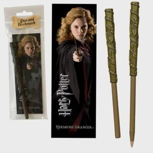 Noble Collection offizieller echter Harry Hermine Potter Stab Stift & Lesezeichen - Bild 1 von 1