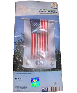 2014 FIFA World Cup Team USA Vertical Flag Large- 27''x37''-Brand New - Picture 1 of 1