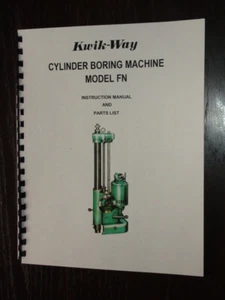 Kwik Way Model FN Boring Bar Manual - Picture 1 of 1