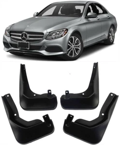 Genuine Splash Guards Mud Flaps For 2015-2022 Mercedes Benz C Class Sport Saloon - Picture 1 of 12