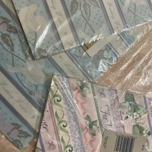 VTG Wrapping Paper Lot 4 Packages Wedding Bridal NOS SEALED GIBSON ARTFAIRE - Picture 1 of 10