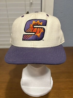 Vintage 90s Phoenix Suns New Era Wool Fitted Hat Cap 7 1/8 Pro Model 5950 - Image 1 of 4