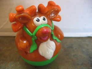 PLAYSKOOL Weeble Wooble RUDOLPH ROTE NASE RENTIER WEIHNACHTEN braun Hasbro Spielzeug - Bild 1 von 1