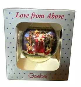 Goebel 1996 Navidad Satén Bola Ornamento Amor desde Arriba 125 Aniversario Nuevo en Caja - Imagen 1 de 2