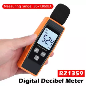 Sound Level Decibel Noise Meter 30-130DB Measure Pressure Digital Monitor Tester - Picture 1 of 12