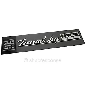 HKS 51003-AK118 Tuned by HKS Decal Sticker Brushed Silver Genuine Made in Japan - Bild 1 von 1