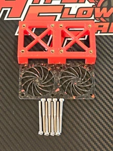 DUAL COOLING 40MM Fan Mount HOBBYWING 70125SD 560KV 70MM RC MOTOR LOSI ARRMA 5T - Picture 1 of 12