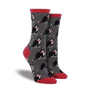 Sock Smith Women's Tuxedo Cat Socks - Foto 1 di 1