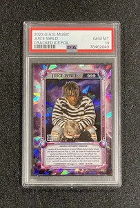 2023 Juice WRLD GAS Trading Cards Rookie G.A.S. Cracked Ice /100 Gem-Mint PSA 10