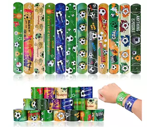 12x Schnapparmband Klatscharmband Armband Mitgebsel Jungen Mädchen Fussball - Bild 1 von 7