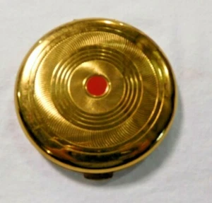 Vintage Coty Brass Compact ~ Paris ~ New York Mirror has a few bad spots #1939 - Picture 1 of 9