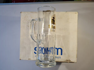 Konvolut 6 Bierkrüge Glas 0,5 l stabil Schultheiss Leopold Seidel Sahm neuwertig