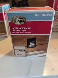 Hampton Bay Low Voltage 7w Deck Light 1001 492 055 - Picture 1 of 3