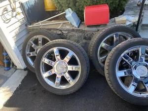 2009 Cadillac Escalade Stock Rims And Tires + 2 Extra Tires - Picture 1 of 9