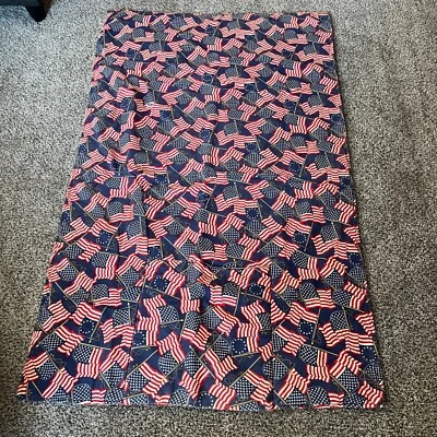 Vintage Handmade American Flag / Betsy Ross Flag Quilted Blanket with Pocket - Image 1 of 4