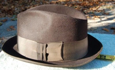 Stetson fedora, 宽带, 塑料头衬, EXC cond - H38 — 第 1/3 张图片