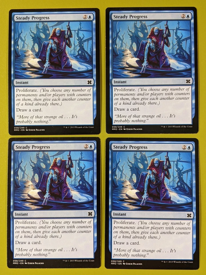 Steady Progress x4 Modern Masters 2015 4x Playset Magic the Gathering MTG - Image 1 of 1