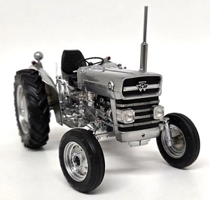 UH 1/16 - Massey Ferguson MF135 Brushed Steel Diecast Scale model Tractor - Picture 1 of 21