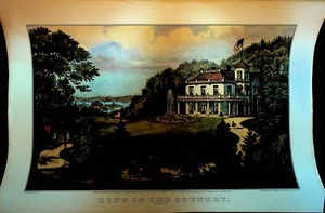 Currier & Ives Calendario Topper 1953 Vida en el Campo Noche - Imagen 1 de 1