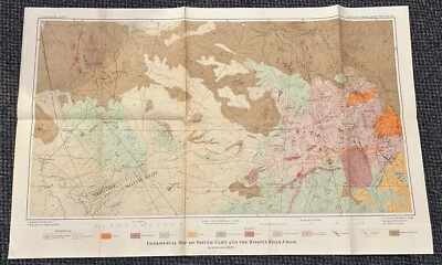 1883 Colorado Silver Cliff and Rosita Hills large size map - Image 1 of 3