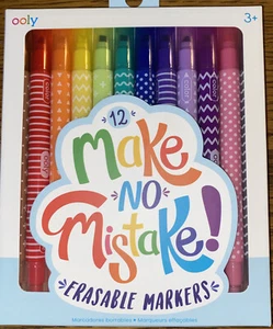 Ooly Make No Mistake 12 Erasable Markers - Picture 1 of 3