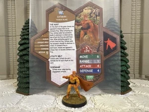 Heroscape Custom Catman doppelseitige Karte & Figur mit Hülle DC Batman - Bild 1 von 3