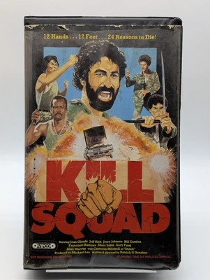 Kill Squad Big Box Pre-Cert VHS, Ex Rental. Martial Arts, 1982 - Image 1 of 4