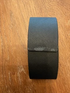 Prada Glasses Case Eyeglasses Sunglasses Black Logo Hard Shell - Picture 1 of 8