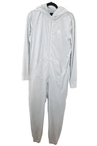 Norweigian One-Piece Jumpsuit Velvet Hoodie Zip Grey Size Medium (26) - Picture 1 of 18