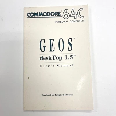 1988 Commodore 64 Personal Computer GEOS Desktop 1.5 User's Manual - Image 1 of 4