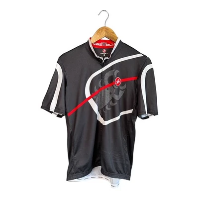 Jersey gris con cremallera de ciclismo con logotipo grande Castelli para hombre talla 3XL Foto 1 de 4