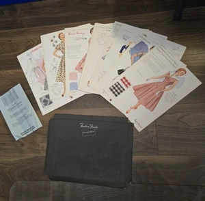 Vintage Salesman Sample Fashion Frocks Kit Cincinnati Ohio 36 Sheets/pages - Picture 1 of 20