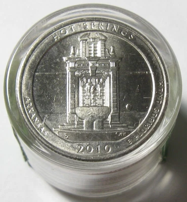 2010 Hot Springs Nat Park Roll of 12 Uncirculated ATB Quarters Danbury Mint - Image 1 of 2