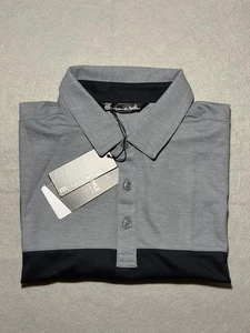 Neu mit Etikett Travis Mathew Performance Golf Polo Oceanside grau schwarz Herren Small S " - Bild 1 von 10