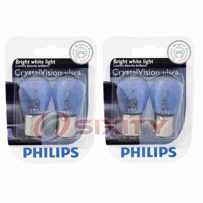 2 pc Philips Brake Light Bulbs for Volvo 142 144 145 164 242 244 245 262 264 mr - Image 1 of 4