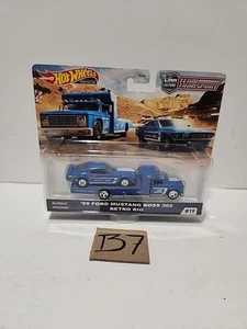 Hot Wheels Premium Team Transport '69 Ford Mustang Boss 302 Retro Rig #19 - Picture 1 of 7