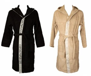 Accappatoio EMPORIO ARMANI in spugna di cotone incrociato con cappuccio articolo - Imagen 1 de 9