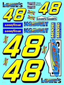 CLEAR VINYL #48 Sticker Sheet-R/C MODEL Decal Fits 1/24-1/16 Scale DIE CUT- - Picture 1 of 18